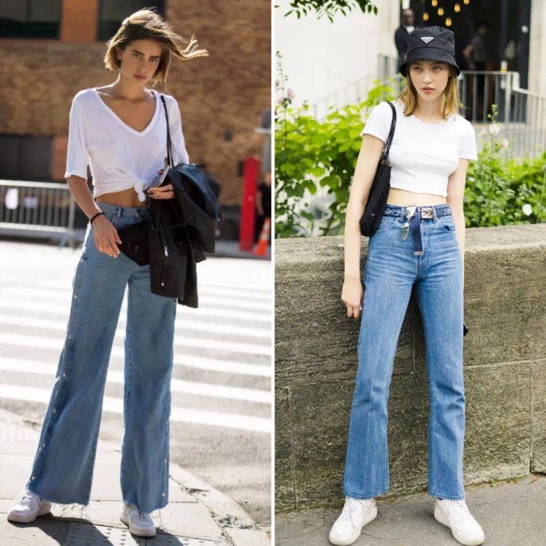 黑色|T恤+阔腿裤，早秋最显瘦搭配！