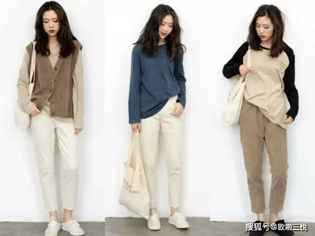 休闲风|穿衣搭配:秋天里的休闲风穿搭,简约舒适随性