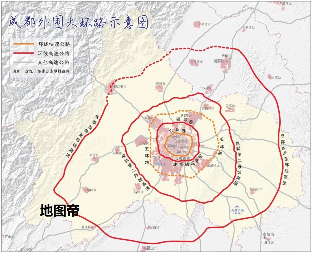 成都7环路规划明细图图片