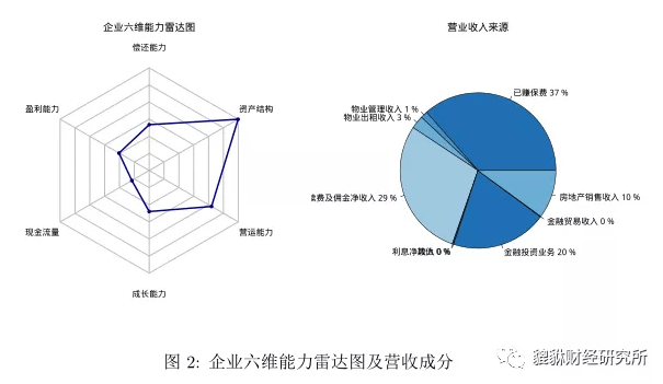 『企業六維能力雷達圖及營收成分』