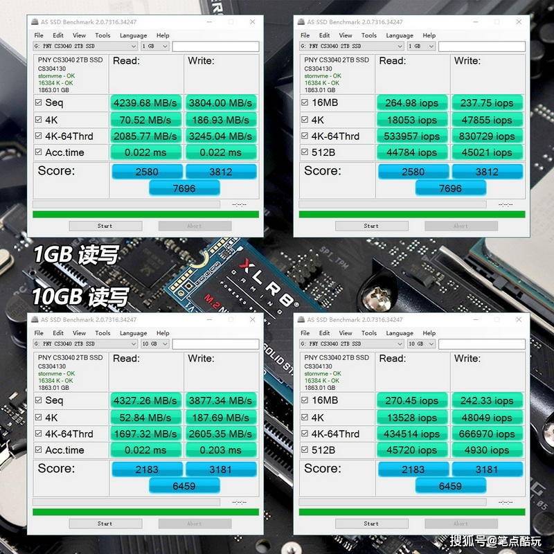 主控|Gen4竞速，2TB更爽：美商PNY CS3040 2TB固态硬盘评测