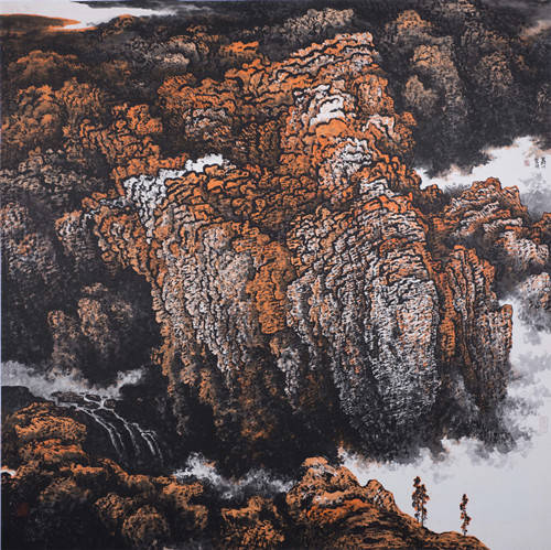 2012年《母亲的山河》,规格,240×200cm,创作于2021年《太行颂歌之