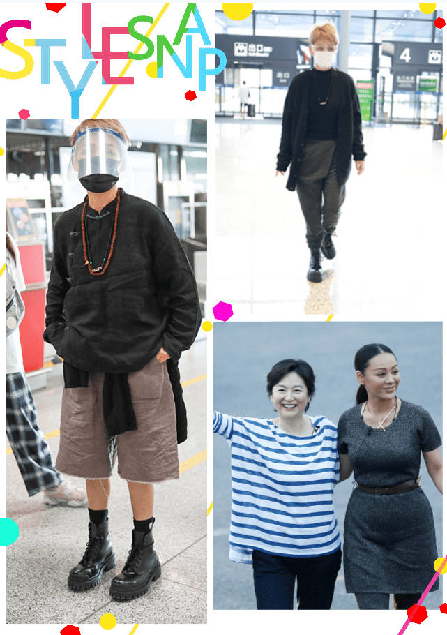 宁静|林青霞保养的真好，和小17岁的宁静手挽手，穿的休闲也不显老