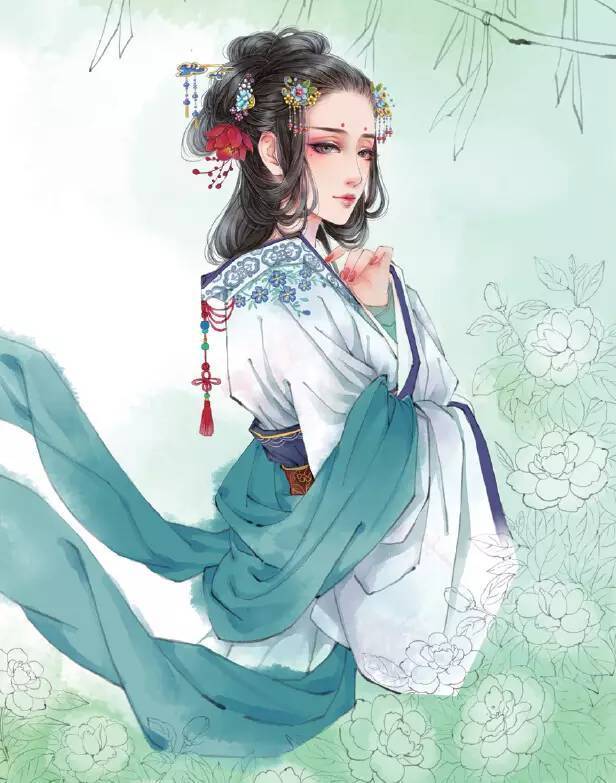 古风|古风手绘插画技法入门插画教程（二）