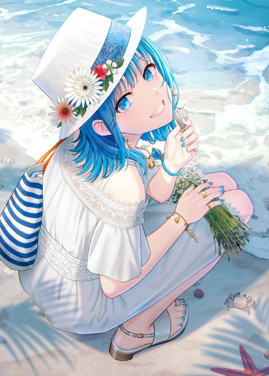 超萌高颜值少女插画,寥寥几笔的线条将人物刻画得生动形象