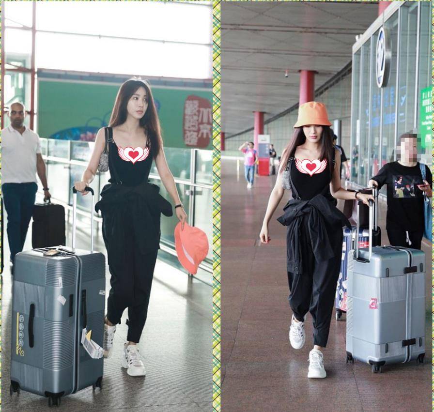 设计|李菲儿的腰也太细了吧，就连普通的连体裤，都被她穿成了“礼服”