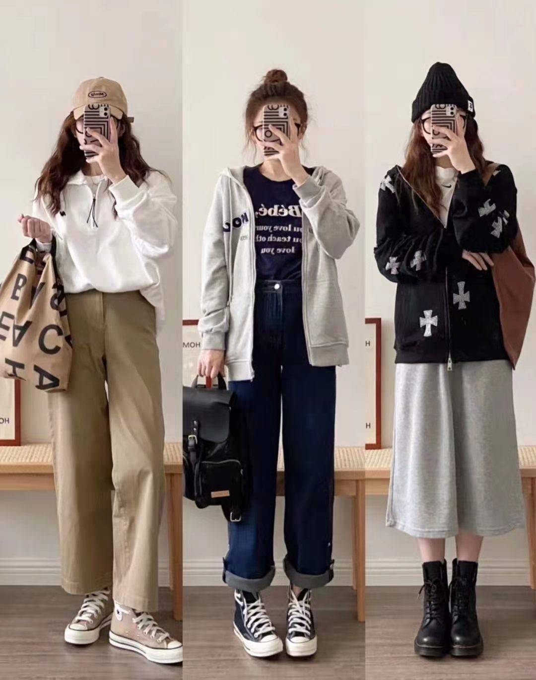 帆布鞋|入秋后“卫衣”穿搭小合集，休闲时尚度爆表，适合日常穿着参考