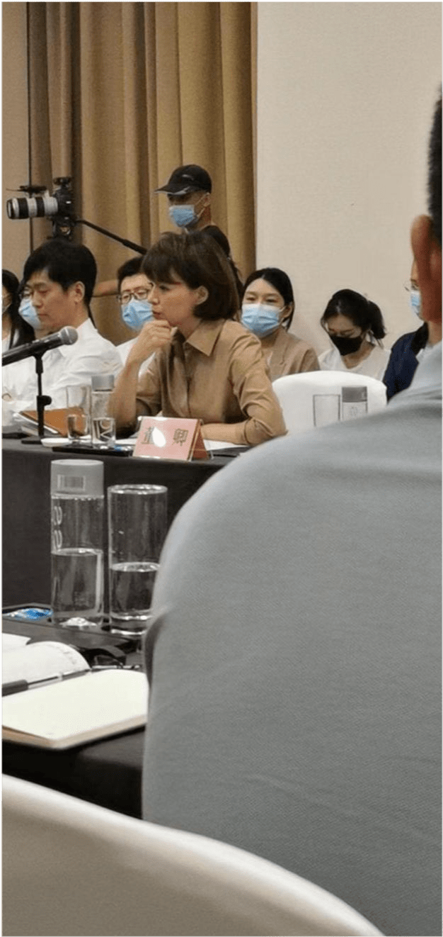 全黑|董卿重回央视一姐范！一袭衬衫在身干练大气，低调开会气场却强大