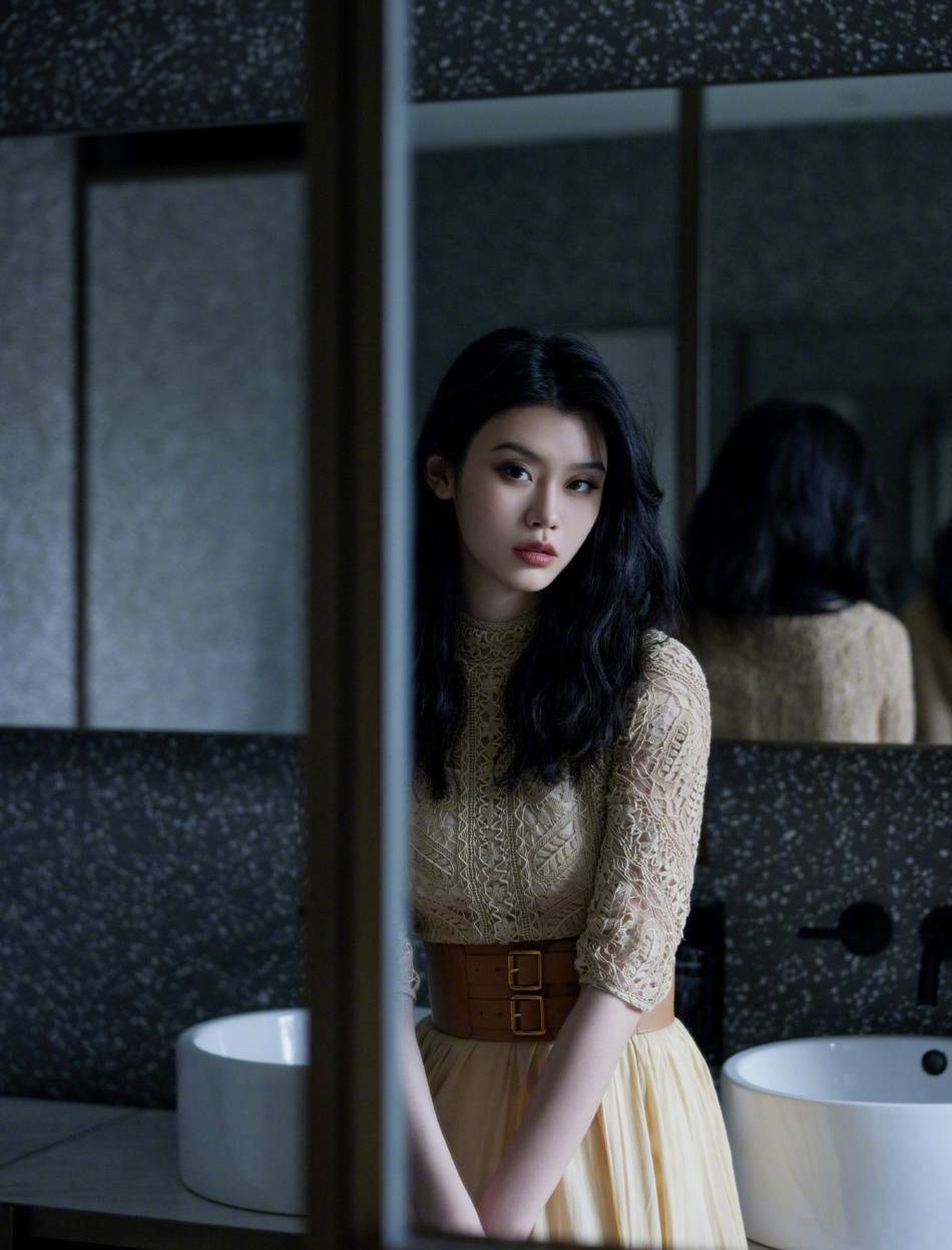 身材|31岁奚梦瑶丝毫不显老，穿藕色礼服裙典雅时尚，身材似少女