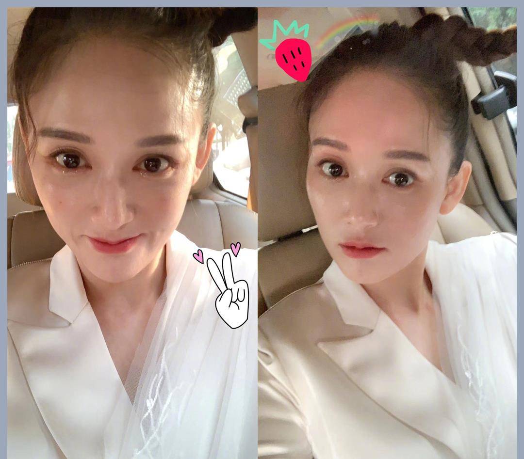 马尾|“偶像剧女王”陈乔恩，40岁素颜宛如少女，双马尾造型青春可爱