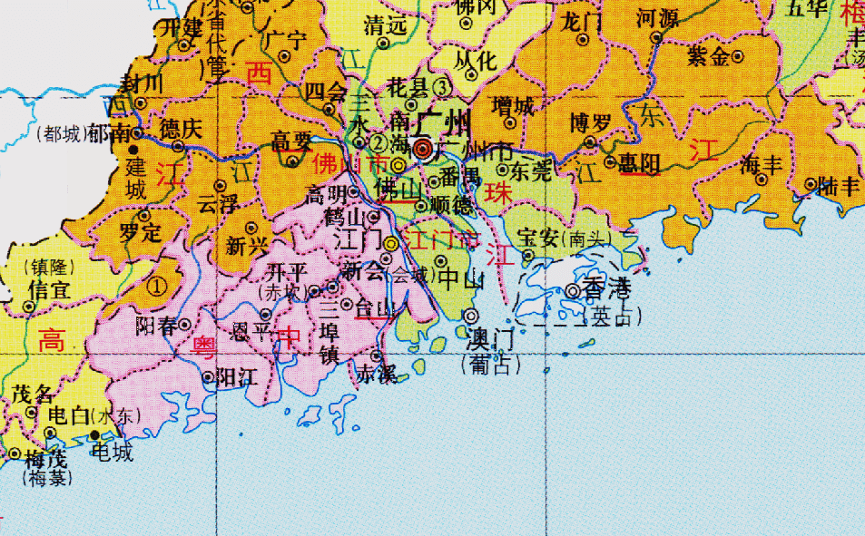 廣東省的區劃調整21個地級市之一江門市為何有7個區縣