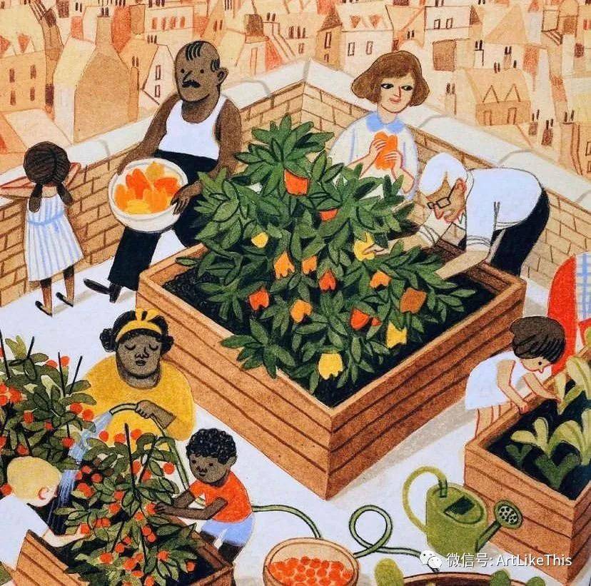 定格动画|【绘本】Felicita Sala《阳台、屋顶和菜园的食谱》