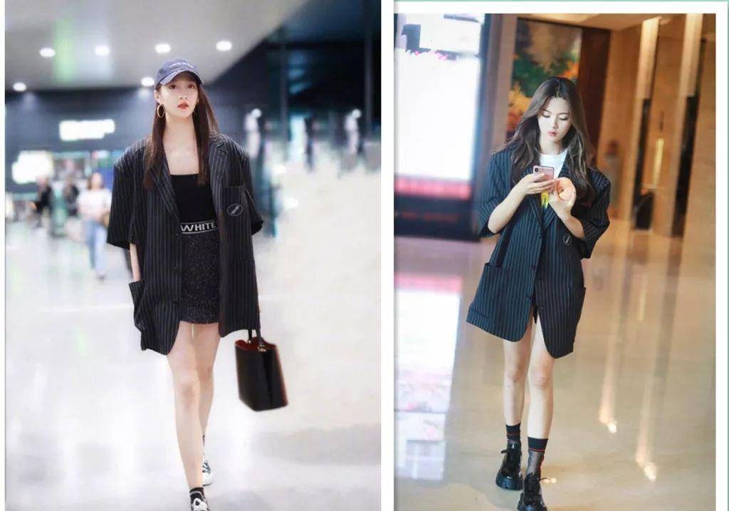 显得|杨超越撞衫就没输过！从宽大西装到少女碎花，怎样穿都引人注目