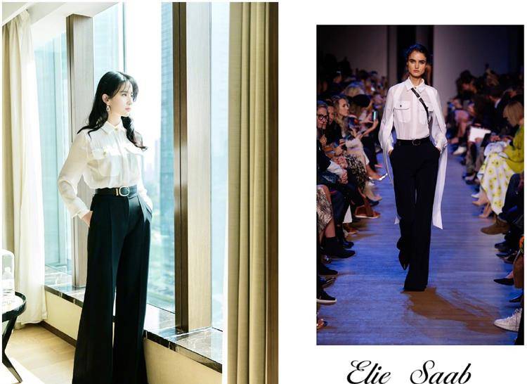 魅力|刘亦菲再现“西装杀”！一袭黑色西服撑伞漫步海边，网友：超美