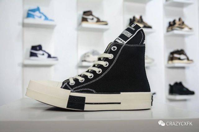 Owens|匡威黑白联名 Rick Owens 支线 DRKSHDW x Converse All Star 1970s 帆布鞋