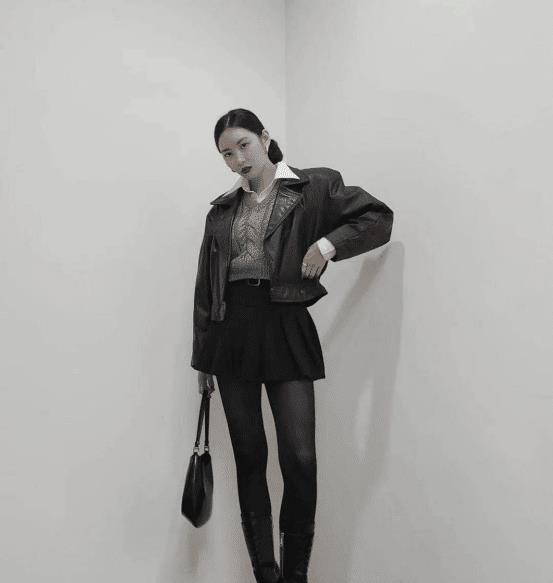 整体|黑丝穿搭出现回潮趋势，女明星们的搭配一点都不“low”，反而很酷飒