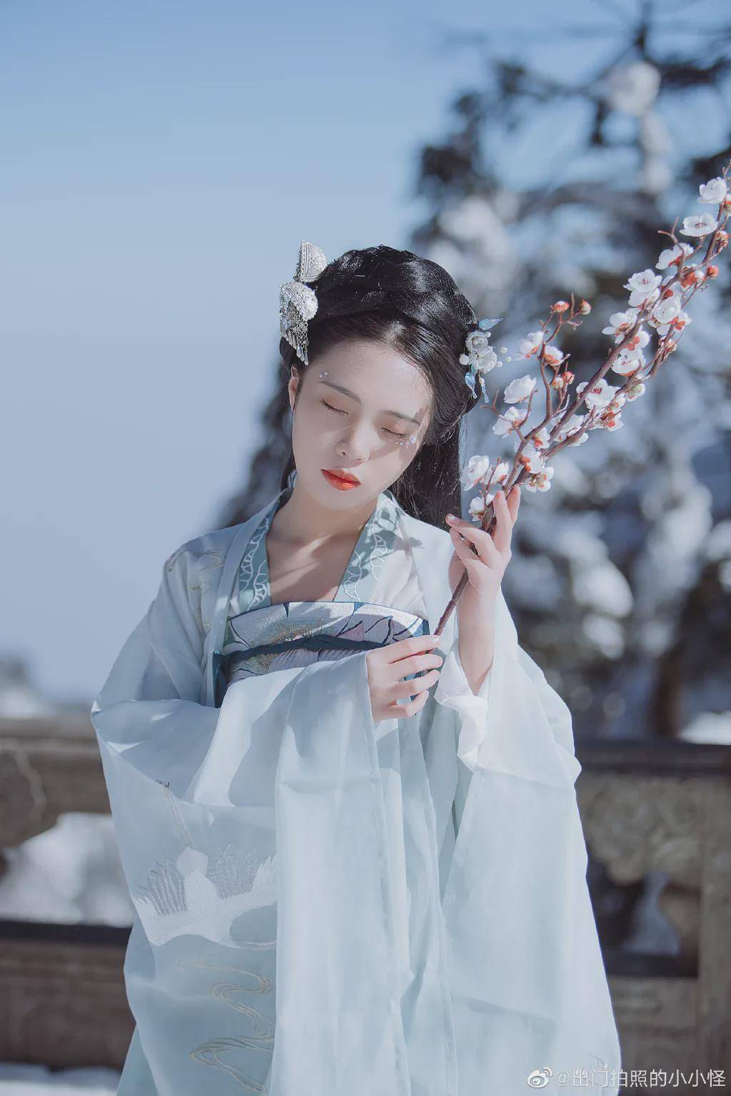 梅花|汉服小仙女：雪里常插梅花醉