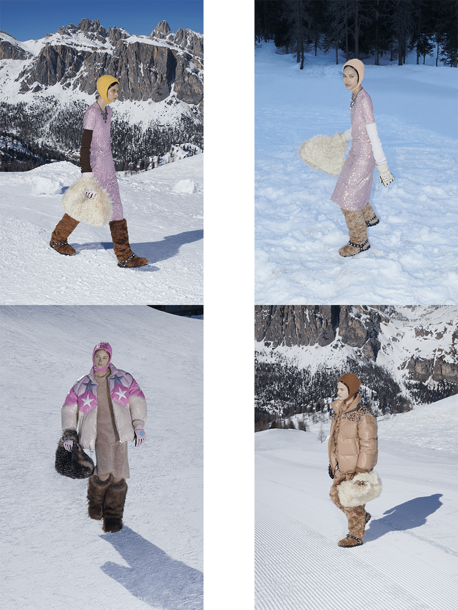 对比|Miu Miu 2021秋冬，臃肿滑雪服温暖，还可以兼顾时尚吗？