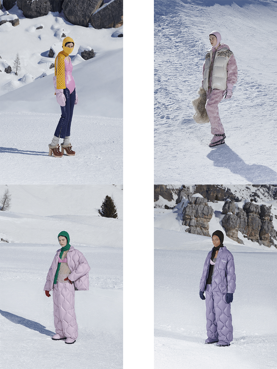 对比|Miu Miu 2021秋冬,臃肿滑雪服温暖,还可以兼顾时尚吗?