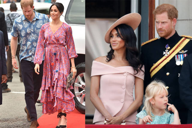 右图|不算白皮的凯特和梅根,同样穿红色效果却不同,原来竟然是因发色