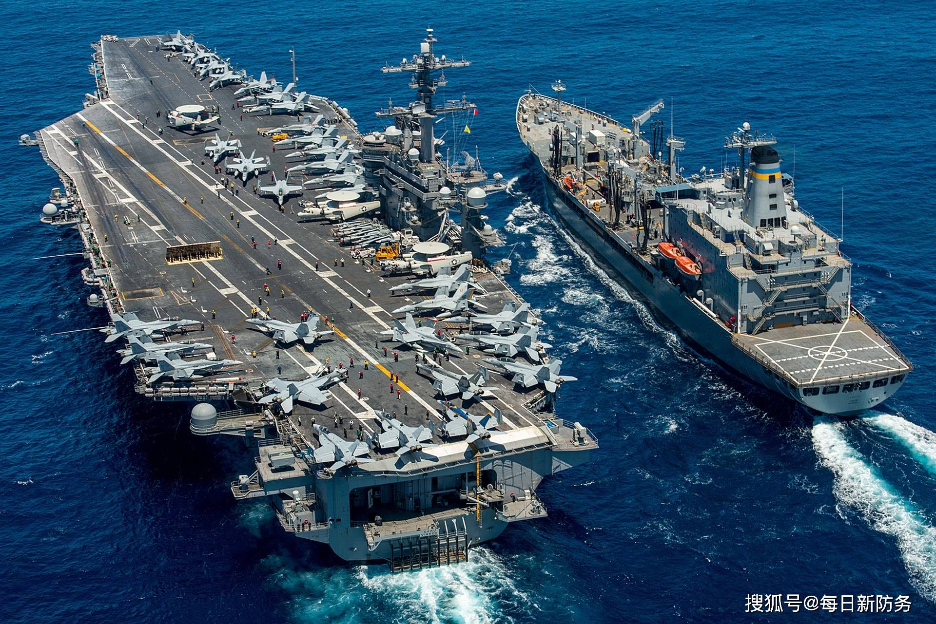 原创美国想摆谱?俄出动50艘军舰120架飞机示威:决不让中国独自面对
