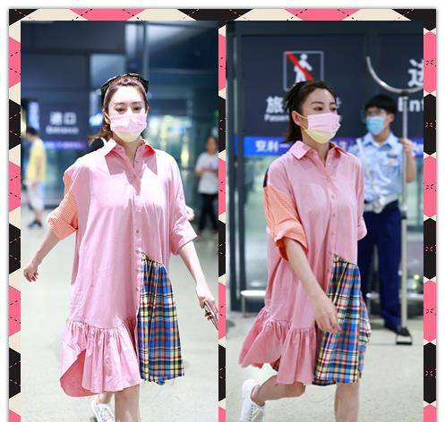 小粉|张雨绮穿2000元的小粉裙出门,却因为身材太好,反而显“老”了