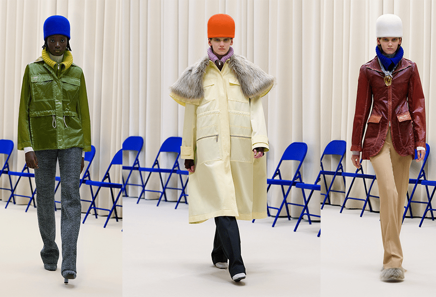 皮鞋|Nina Ricci 2021秋冬，毛皮鞋和斗帽，让简约服装更多一些变幻莫测的感觉