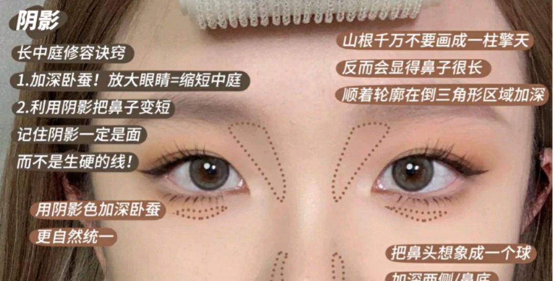 眼睛|缩短中庭的腮红修容法|减龄5岁!学了不亏哦