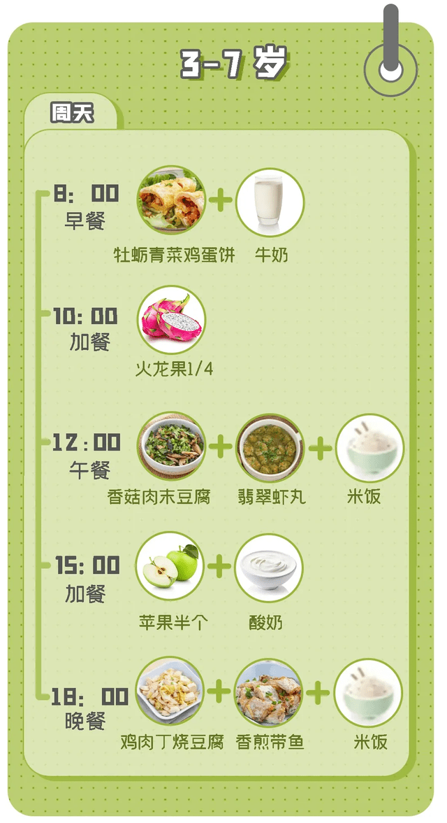 蔬菜|抓紧“猛长期”尾巴！用这个菜单，娃娃的三餐都是营养满分