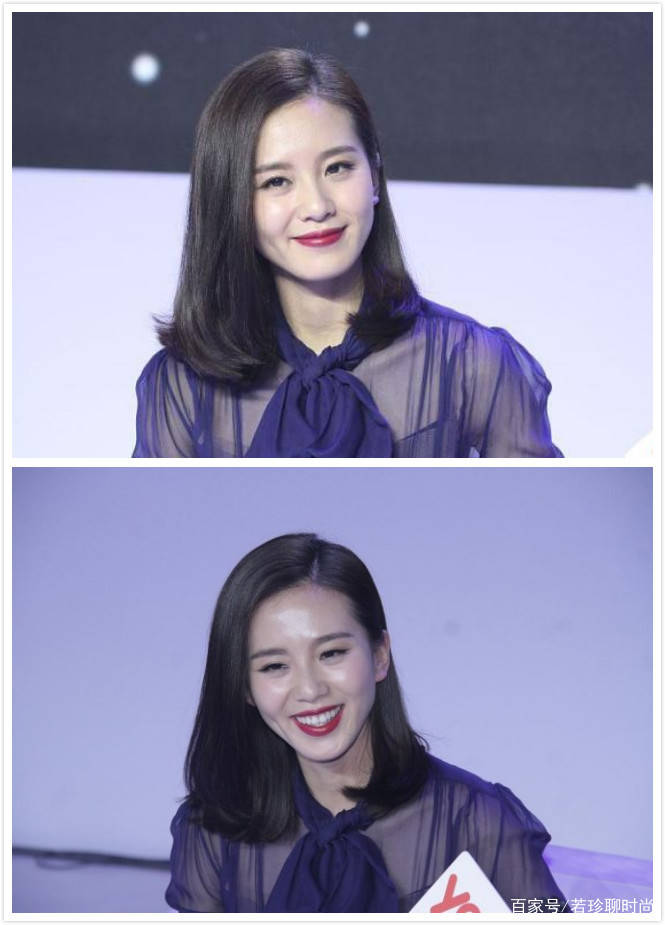 颜色|刘诗诗真是什么妆都敢化，口红颜色深到发紫，看着还有点妖