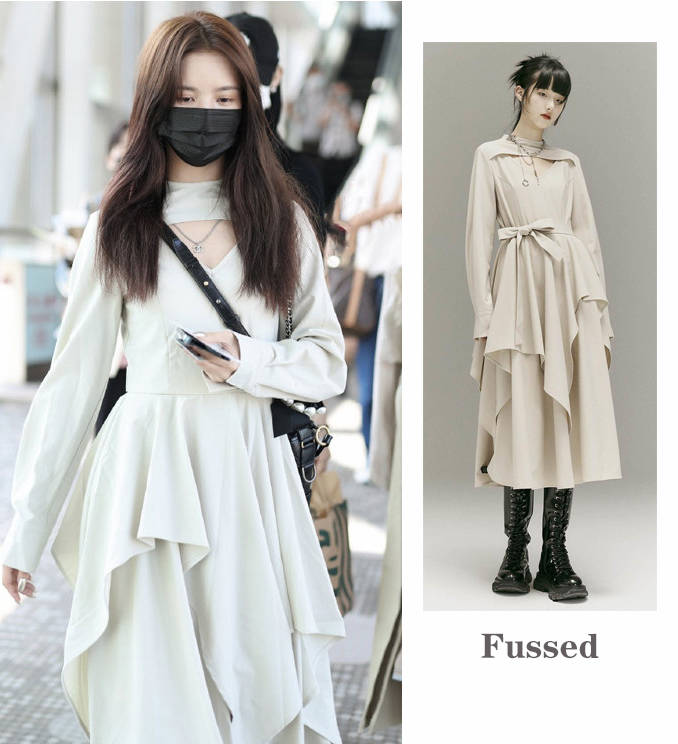 波浪|泡泡袖、格子印花、不规则裙摆,今年秋季连衣裙的时髦点整理好了