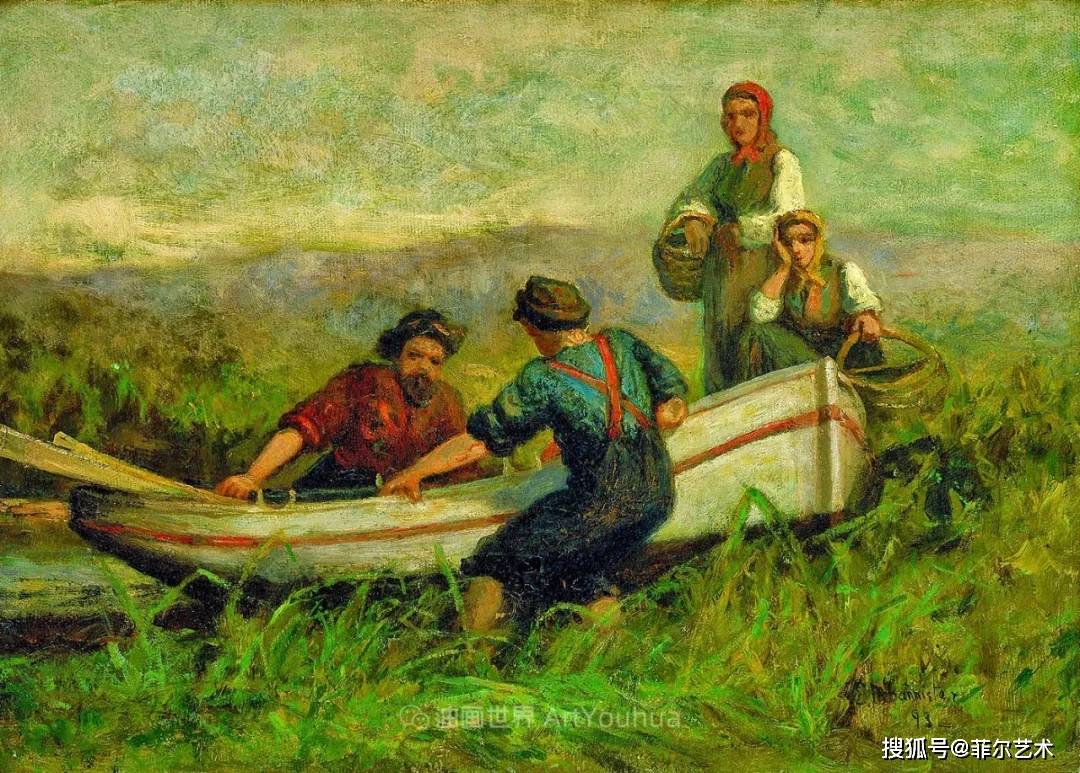 古典主义风格,宁静的田园风景油画作品欣赏_班尼斯特