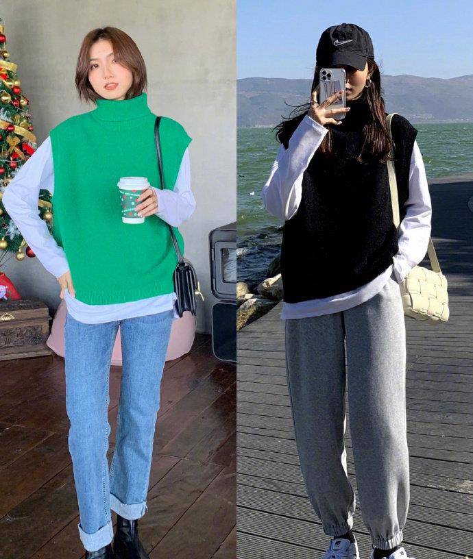 冬日|冬日最美毛衣穿搭,上身时髦又亮眼,每个颜色都来一件吧!
