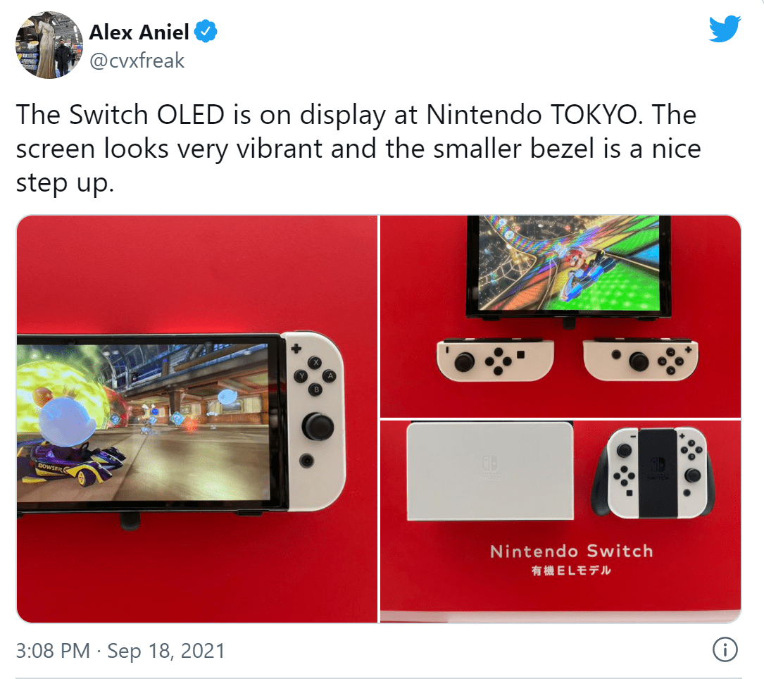 日本nintendo官方商店惊现switch Oled展示台 9月24日正式开放预购 游戏