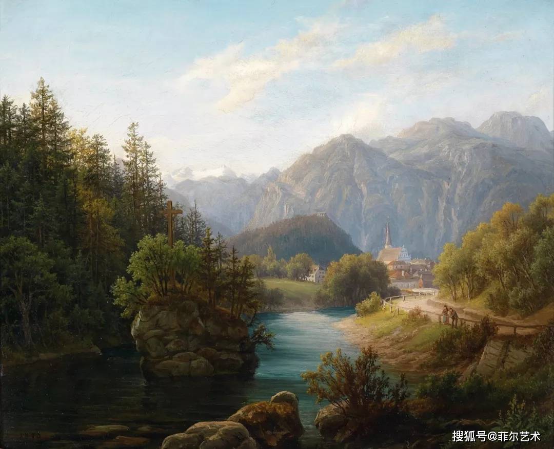 高山风景~奥地利艺术家安东·希弗风景油画(高清)作品欣赏