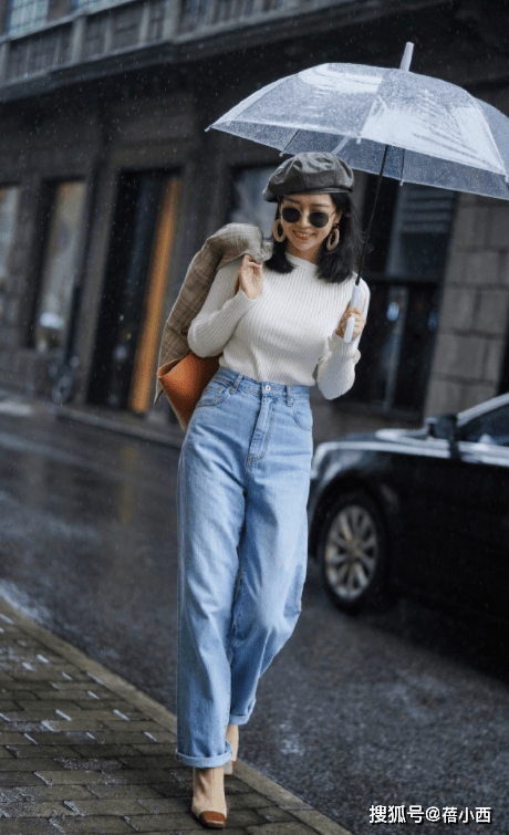 长度|紧身裤过时了,这几条牛仔裤谁穿谁瘦,看三木博主演绎的长腿穿搭