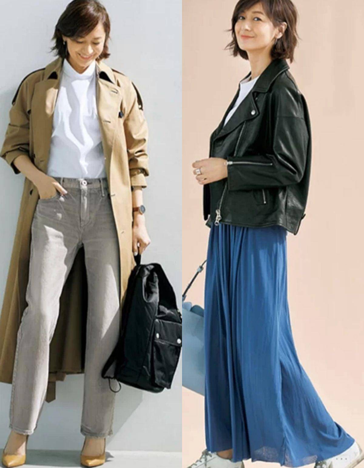 风衣 50岁女人不显老不扮嫩,学日本大婶的搭配,4件单品穿出好气质