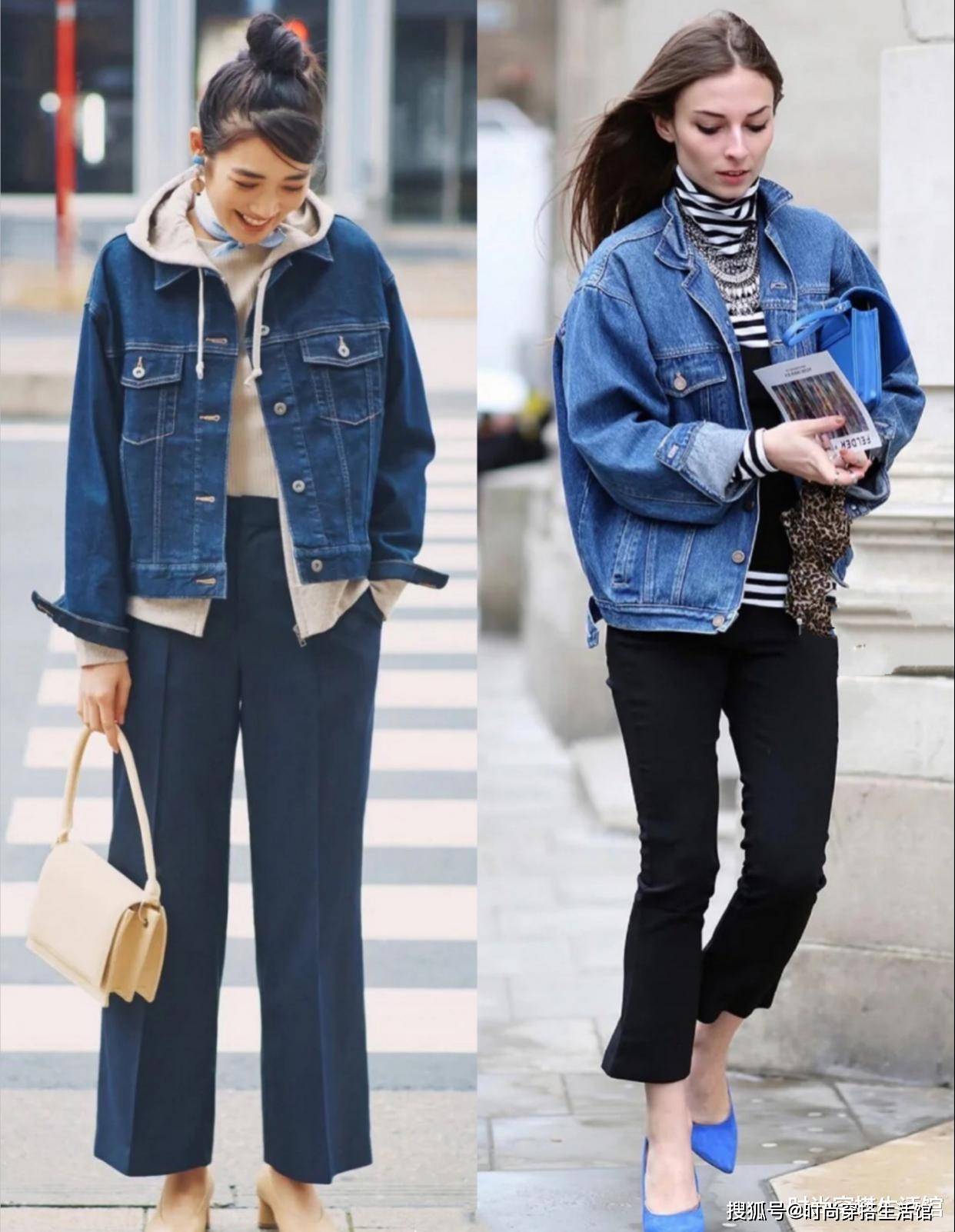 身材 最近火了一种外套：叫”牛仔外套“，青春时尚谁穿谁好看