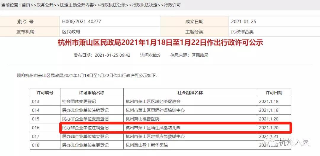 办学|教育局官宣！2021杭州70所学校停办！注销办学许可，终止办学招生！33所幼儿园