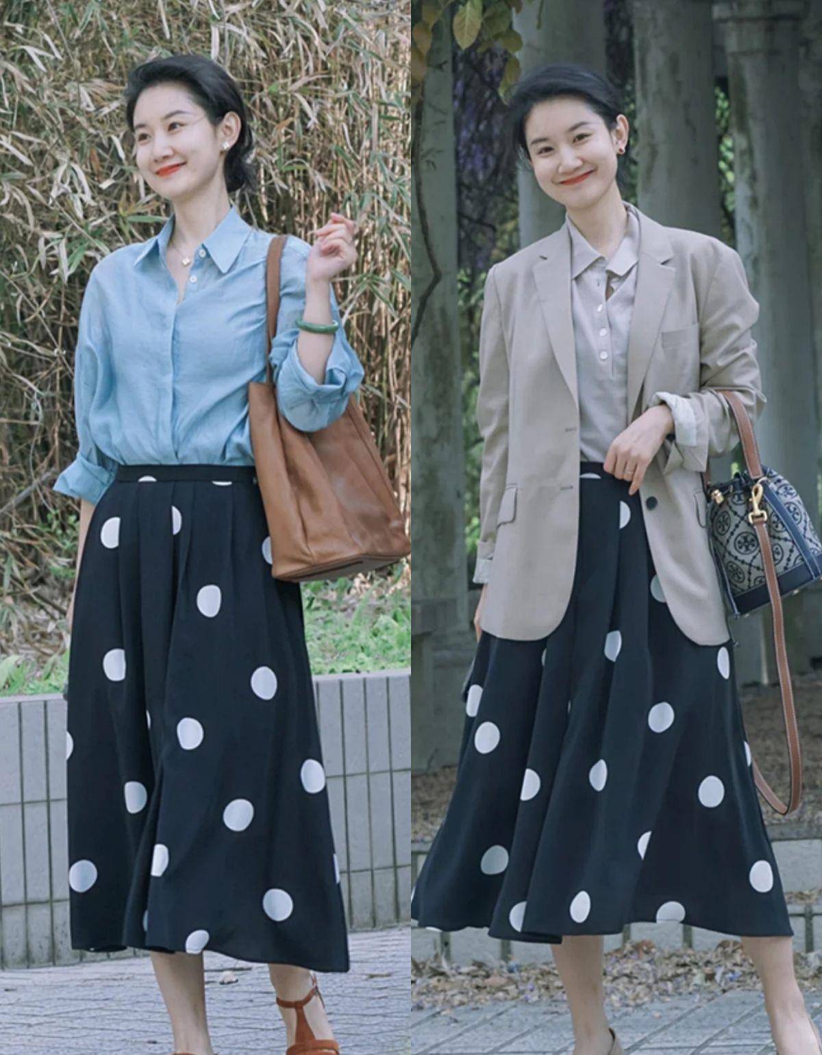 身材 微胖的梨型身材怎么穿?学她的显瘦look,轻松告别大粗腿、妈妈臀