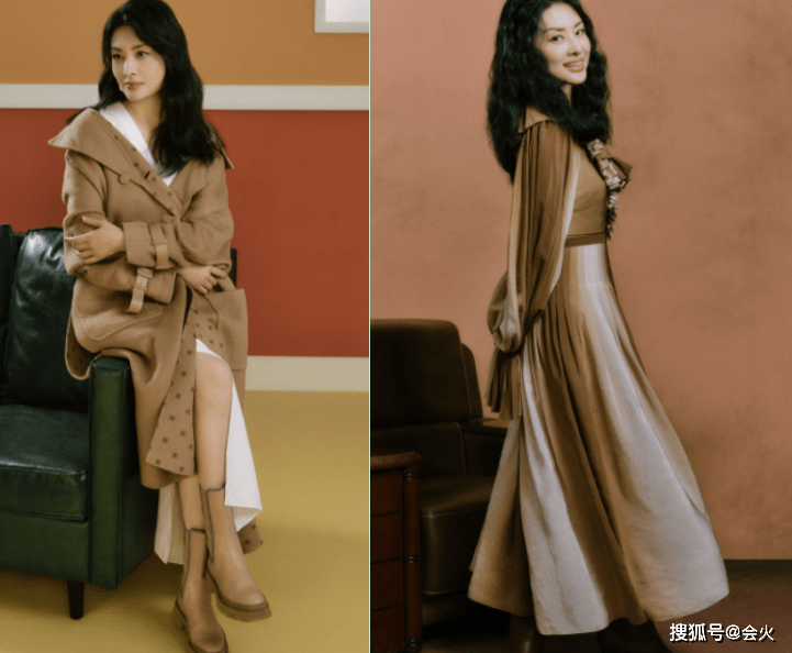 状态央视主持周涛罕化浓妆！穿红礼裙脚踩运动鞋，烈日下叉腰站立满头汗