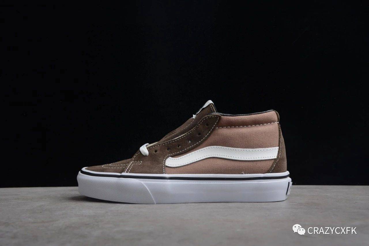 黑色 万斯 Vans Sk8-Mid Vault x JJJJound 联名中帮麂皮帆布鞋