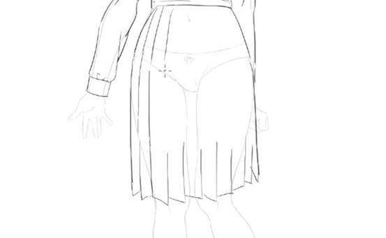 画法 各类高中生制服的绘画方法