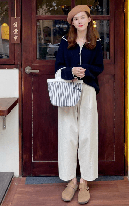 皮鞋 初秋的韩系小清新穿搭示范，减龄又好看，时髦精最爱！