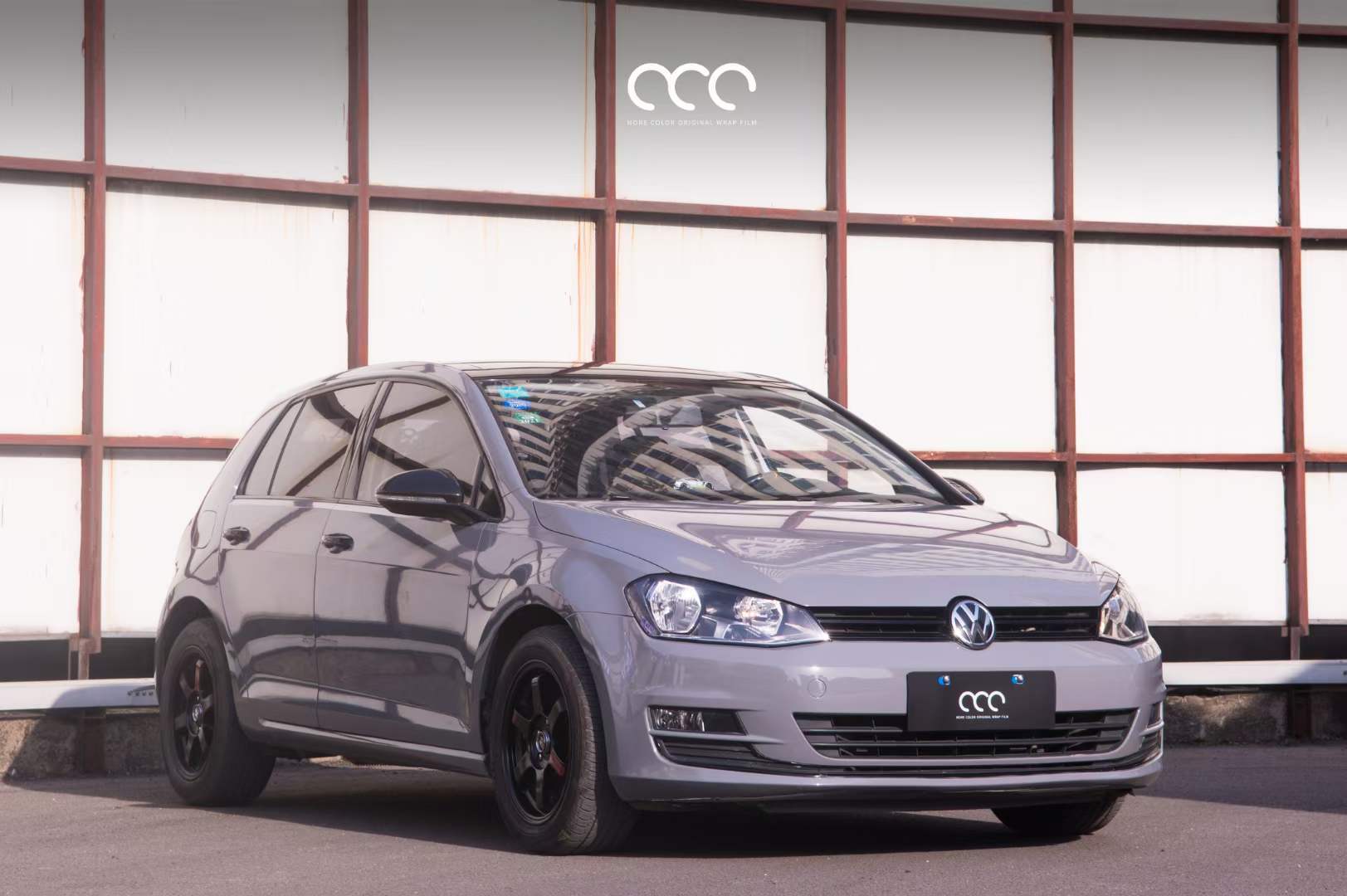 大众汽车全车漫彩改色膜超亮pet纳多灰