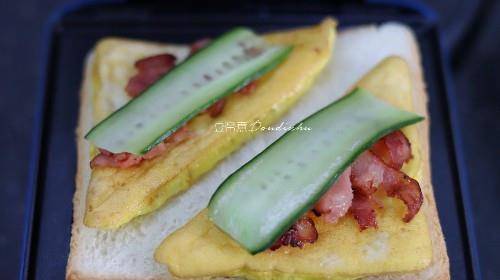 盖上上|营养早餐简单做，牛奶一杯三明治两块，就是能量满满的美味美食