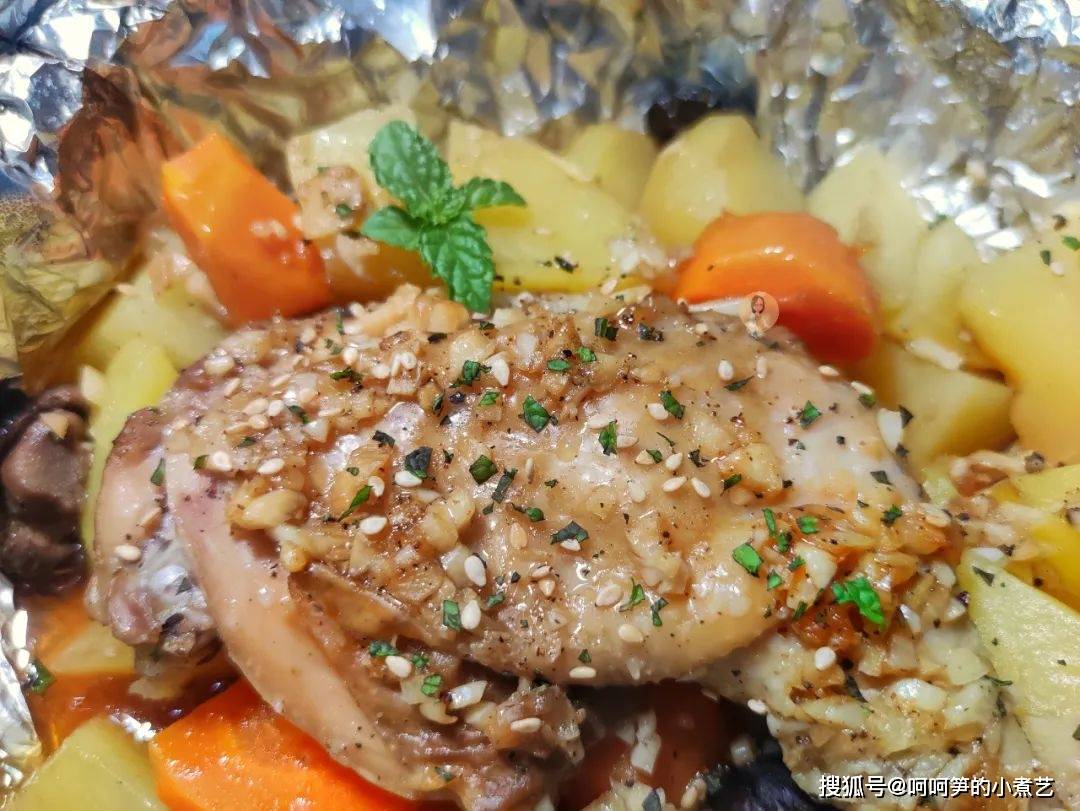 电饭煲|电饭煲时蔬蒸鸡腿，有颜值有美味，懒人也可以轻松做的完美晚餐
