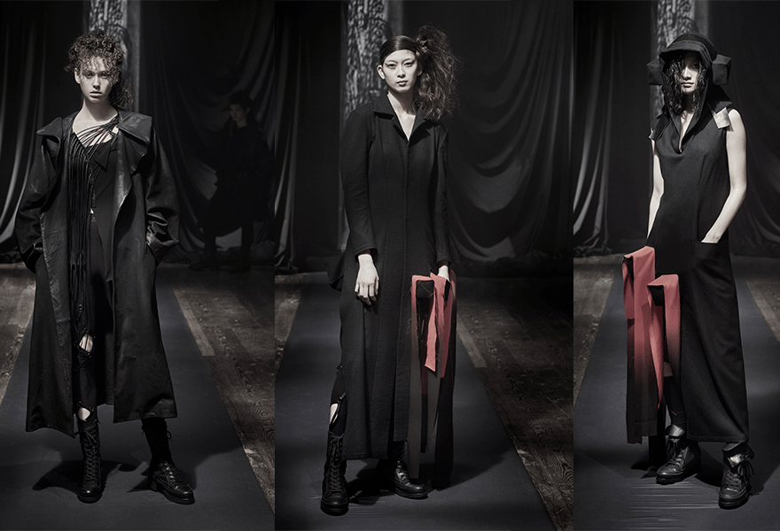 黑色 Yohji Yamamoto 2021秋冬，黑暗浪漫，朋克与忏悔共存