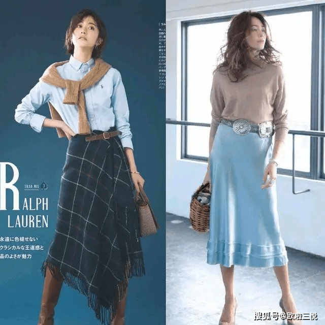 首选 入秋后少穿黑白灰，多选择温柔的“浅色”