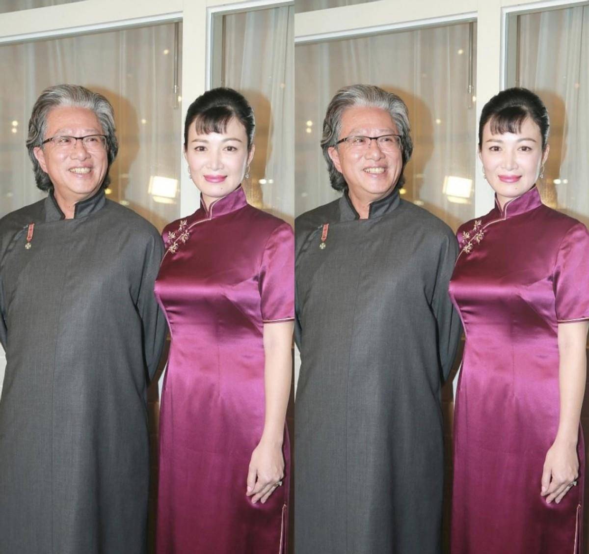 服装 陈少霞还挺爱国的,和富商丈夫同穿中装,一袭旗袍曲线迷人
